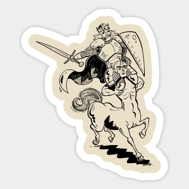 King Sticker by neilkohney